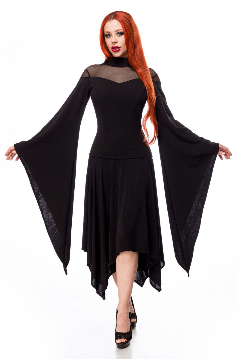 Kleid mit Netzeinsatz 90521 - L Kleid mit Netzeinsatz 90521 - L